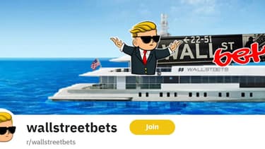 L'onglet de discussion "Wallstreetbets", lieu de rassemblement des petits porteurs sur Reddit.