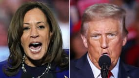 Kamala Harris et Donald Trump le 31 octobre 2024 dans la dernière ligne droite de l'élection présidentielle américaine 