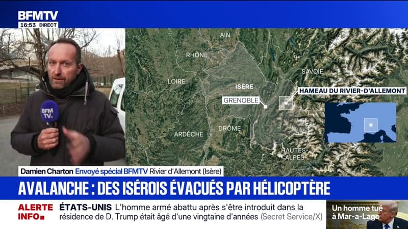 Avalanche: en Isère, des habitants ont été évacués par hélicoptère