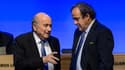 Sepp Blatter (à gauche) et Michel Platini