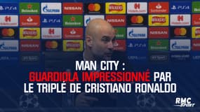 Man City : Guardiola impressionné par le triplé Cristiano Ronaldo