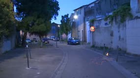 La rue où le policier a été abattu, à Avignon. 