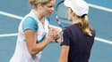 Kim Clijsters avec Justine Hénin
