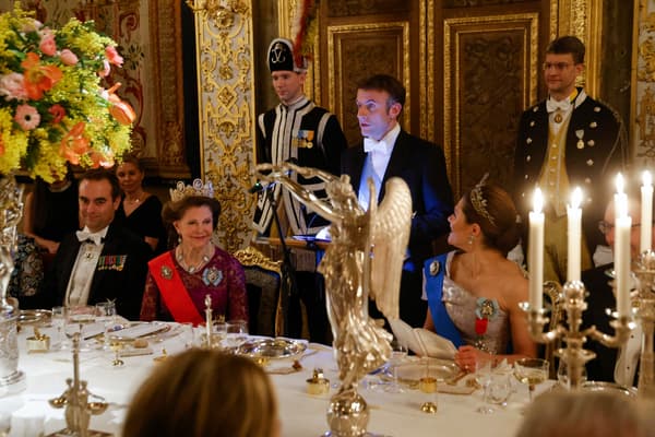 Emmanuel Macron a participé à un dîner d'Etat en Suède ce mardi 30 janvier 2024