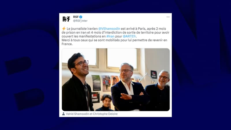 Un journaliste d'Arte arrêté et incarcéré en Iran de retour en France