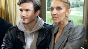 Céline Dion et le danseur Pepe Munoz le 23 janvier à Paris, pendant la Fahion Week