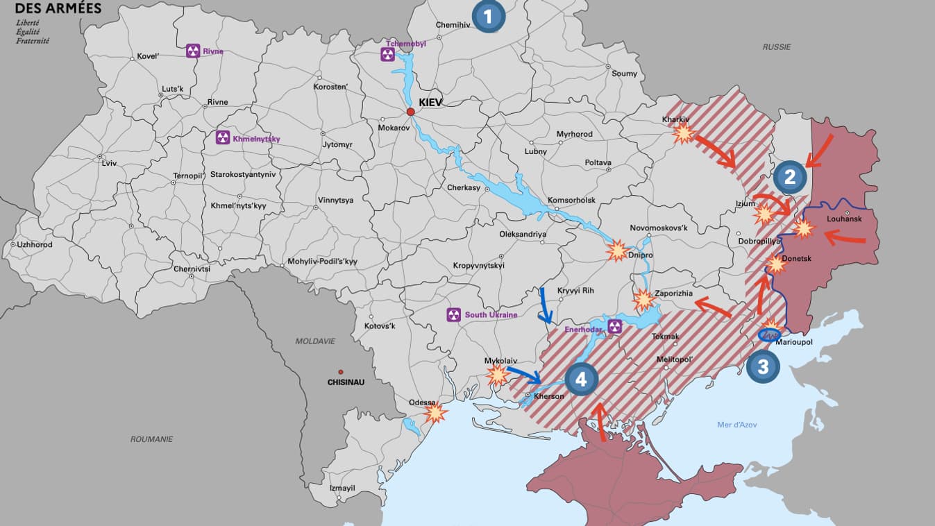 La situation en Ukraine au 12 avril 2022.