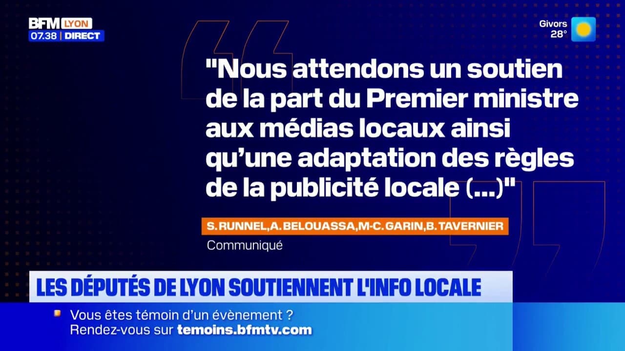 Les députés de Lyon soutiennent l'information locale