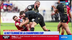 Champions Cup: une défaite cruelle pour le RCT, éliminé par Toulouse en fin de match