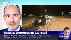 Il y a désormais 300.000 foyers privés d'électricité dans le centre-est, selon Enedis, en raison des chutes de neige