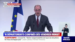Jean Castex: "Dans les 16 départements concernés par ces nouvelles mesures, nous maintiendrons le parti pris de laisser les écoles ouvertes"