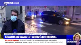 Procès Daval: le convoi de Jonathann est arrivé au tribunal de Vesoul