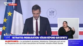 Olivier Véran sur la réforme des retraites: "Le gouvernement souhaite continuer à dialoguer"