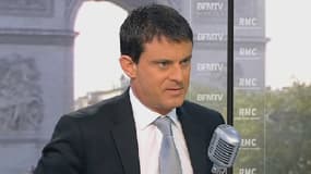 Le ministre de l'Intérieur Manuel Valls, le 17 mai 2013 sur BFMTV