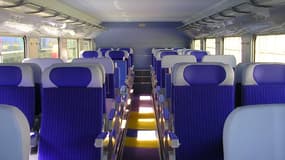 L'intérieur du TGV Inoui