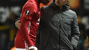 Paul Pogba et José Mourinho