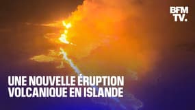 "Une muraille de feu de 4 km": les images spectaculaires de la nouvelle éruption volcanique en Islande