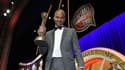 Tony Parker lors de la cérémonie d'intronisation au Hall of Fame de la NBA, le 13 août 2023.
