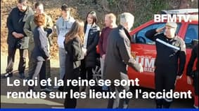 La famille royale espagnole s'est rendue sur les lieux de la collision entre les deux trains 