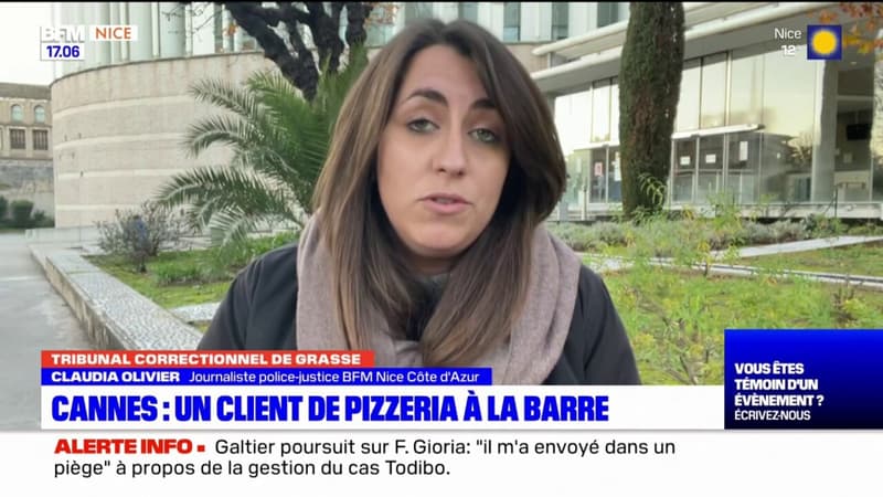 Cannes: un homme jugé pour avoir agressé l'employé d'une pizzeria 