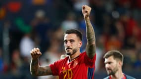 Joselu avec l'Espagne en Ligue des nations, le 17 juin 2023.