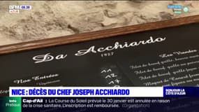 Nice: décès du chef Joseph Acchiardo, ambassadeur de la cuisine locale