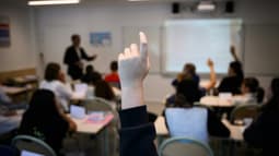 Une classe de collège à Lorient le 5 septembre 2024