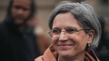Sandrine Rousseau à Carcassonne le 28 mars 2025