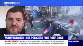 Manifestation: des policiers pris pour cible - 29/11