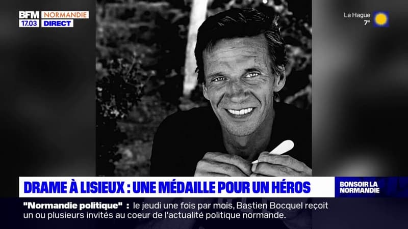 Lisieux: une médaille pour Sébastien Lorho, tué en protégeant une femme victime de violences conjugales