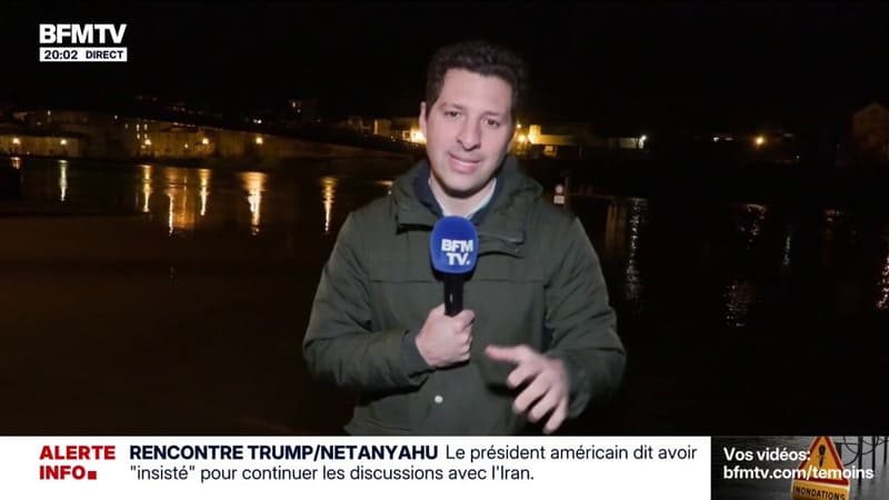 En Gironde, la Garonne a commencé à déborder et pourrait continuer de monter dans la nuit