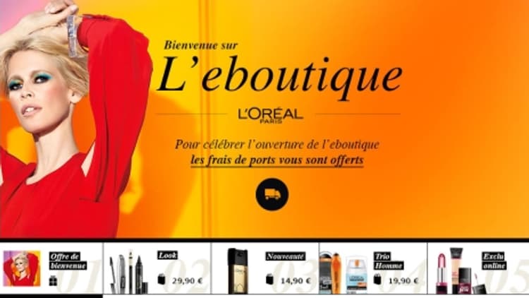 L'Oréal ouvre sa boutique en ligne