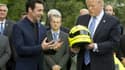 Donald Trump félicite le pilote français Simon Pagenaud, le 10 juin 2019 à la Maison Blanche