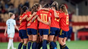 L'équipe féminine d'Espagne en 2021.