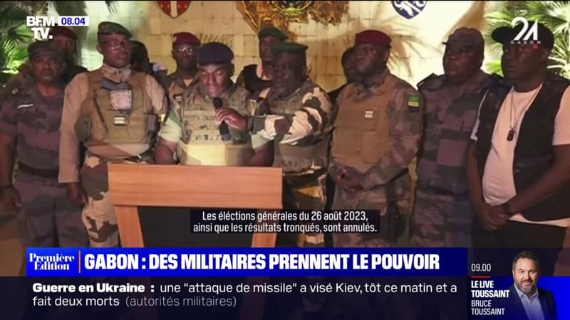 Gabon: quelques minutes après la réélection du président Ali Bongo, des militaires ont annoncé l'annulation du scrutin