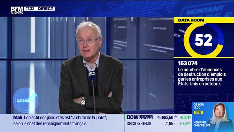 La Data Room : 153 074 = le nombre d'annonces de destruction d'emplois par les entreprises aux États-Unis en octobre - 10/11