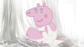 Maman Pig, la mère de Peppa Pig, en couverture de "Grazia UK" pour révéler le sexe de son troisième enfant