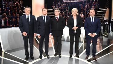Les cinq candidats qui ont fait l'objet d'une étude du Coe-Rexecode