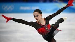 La Russe Kamila Valieva, lors de son programme libre aux Jeux olympiques de Pékin, le 17 février 2022