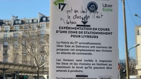 La mairie du XVIIe arrondissement de Paris met en place un parking pour les livreurs Uber Eats et Deliveroo