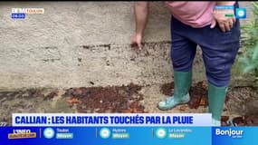 Callian: les habitants touchés par la pluie et les inondations