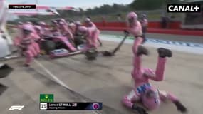 Arrêt au stand de Lance Stroll