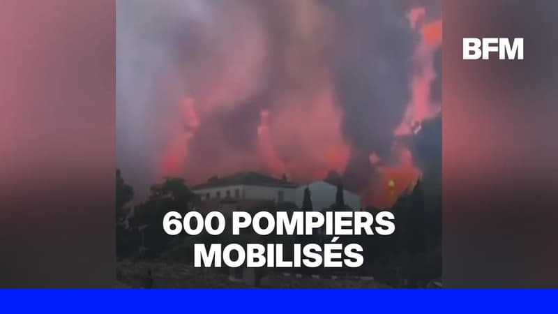 Incendie dans le Var: 200 hectares et dix maisons ravagés par les flammes