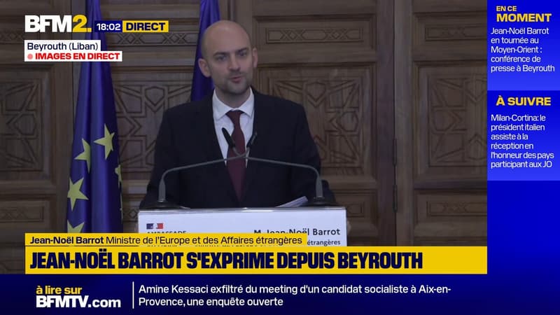 Pourparlers à Oman: L'Iran "doit renoncer à être une puissance déstabilisatrice", plaide Jean-Noël Barrot