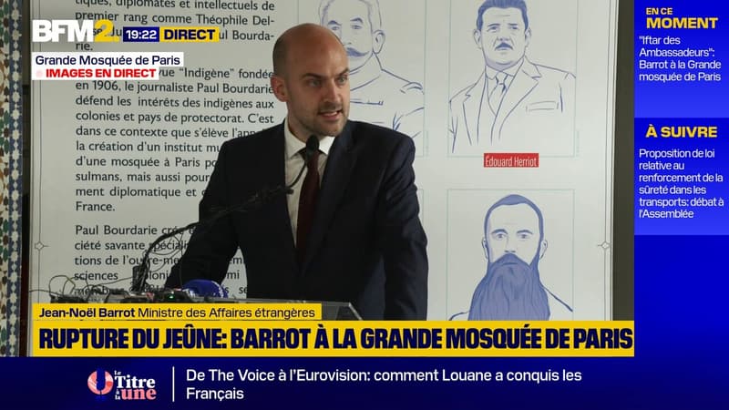 Jean-Noël Barrot à la Grande Mosquée de Paris: 