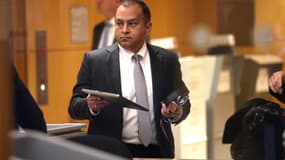 Ramesh "Sunny" Balwani lors de son arrivée au tribunal de San José (Californie), le 16 mars 2022.