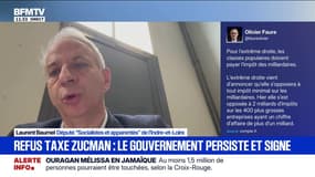 Taxe Zucman: "On a été mandaté pour amener de la justice fiscale dans ce pays", affirme Laurent Baumel (PS)