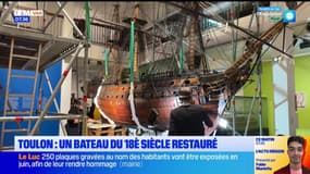 Toulon: un bateau du 18e siècle restauré au musée national de la Marine