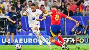 Kylian Mbappé lors de France-Espagne (1-2, Euro), le 9 juillet 2024