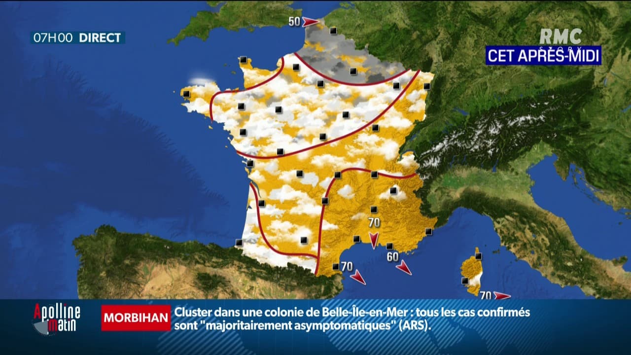 Les prévisions météo de Géraldine de Mori pour RMC. Les prévisions météo de Géraldine de Mori pour RMC.